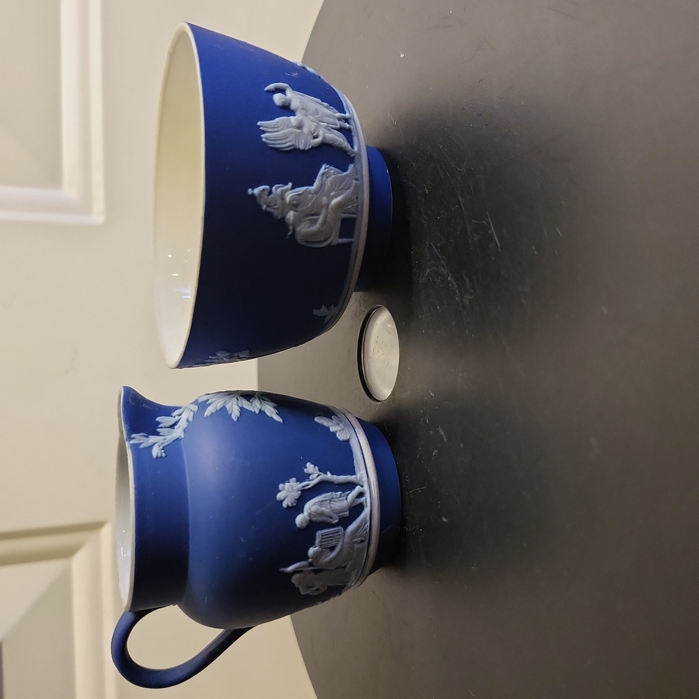 Wedgwood Blue and White Ceramic Set